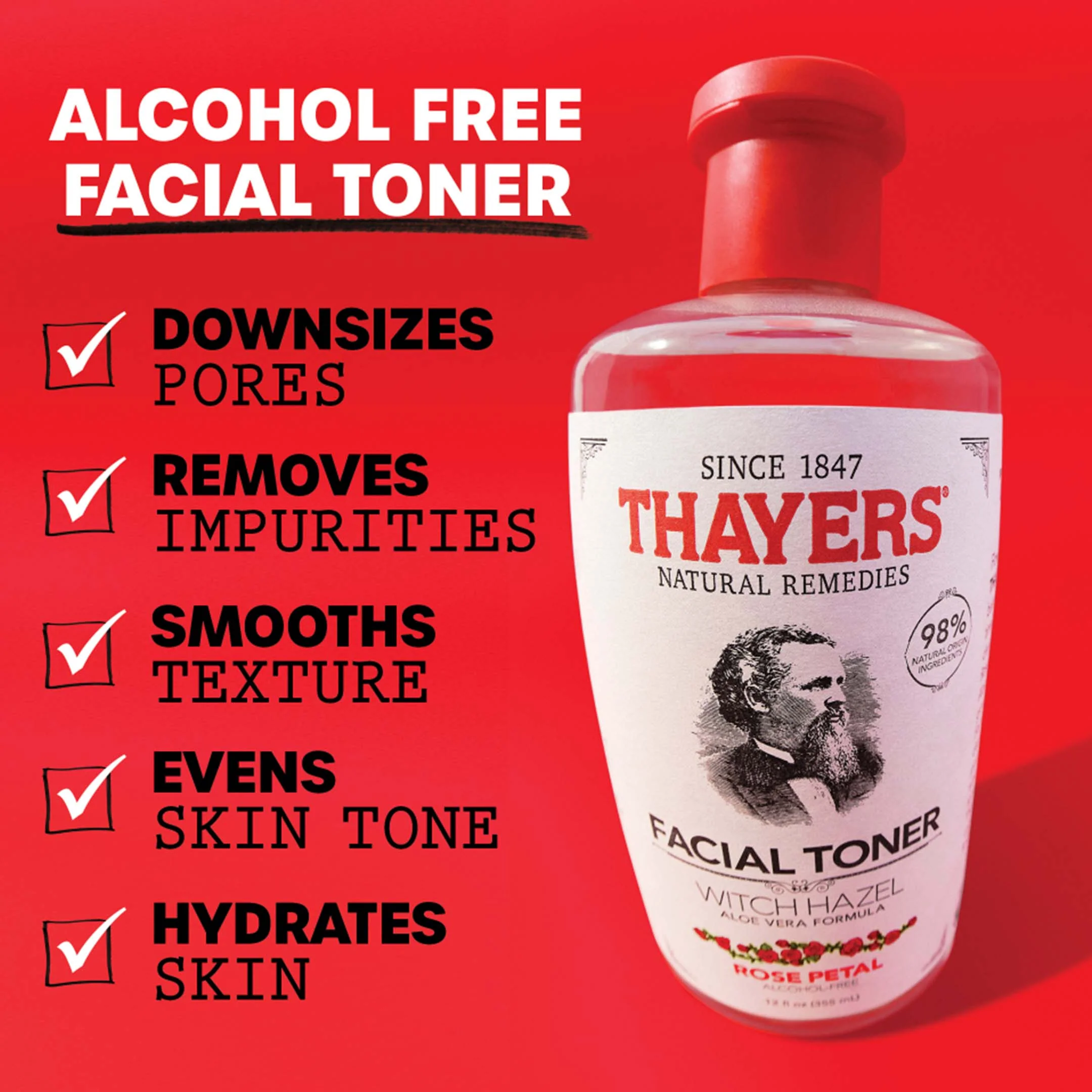 Alcohol Free Witch Hazel Toner Rose - Image 32