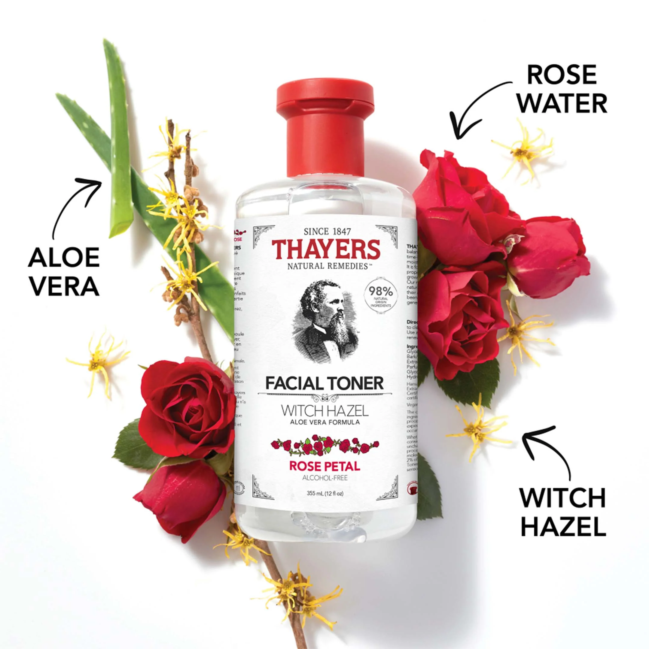 Alcohol Free Witch Hazel Toner Rose - Image 38