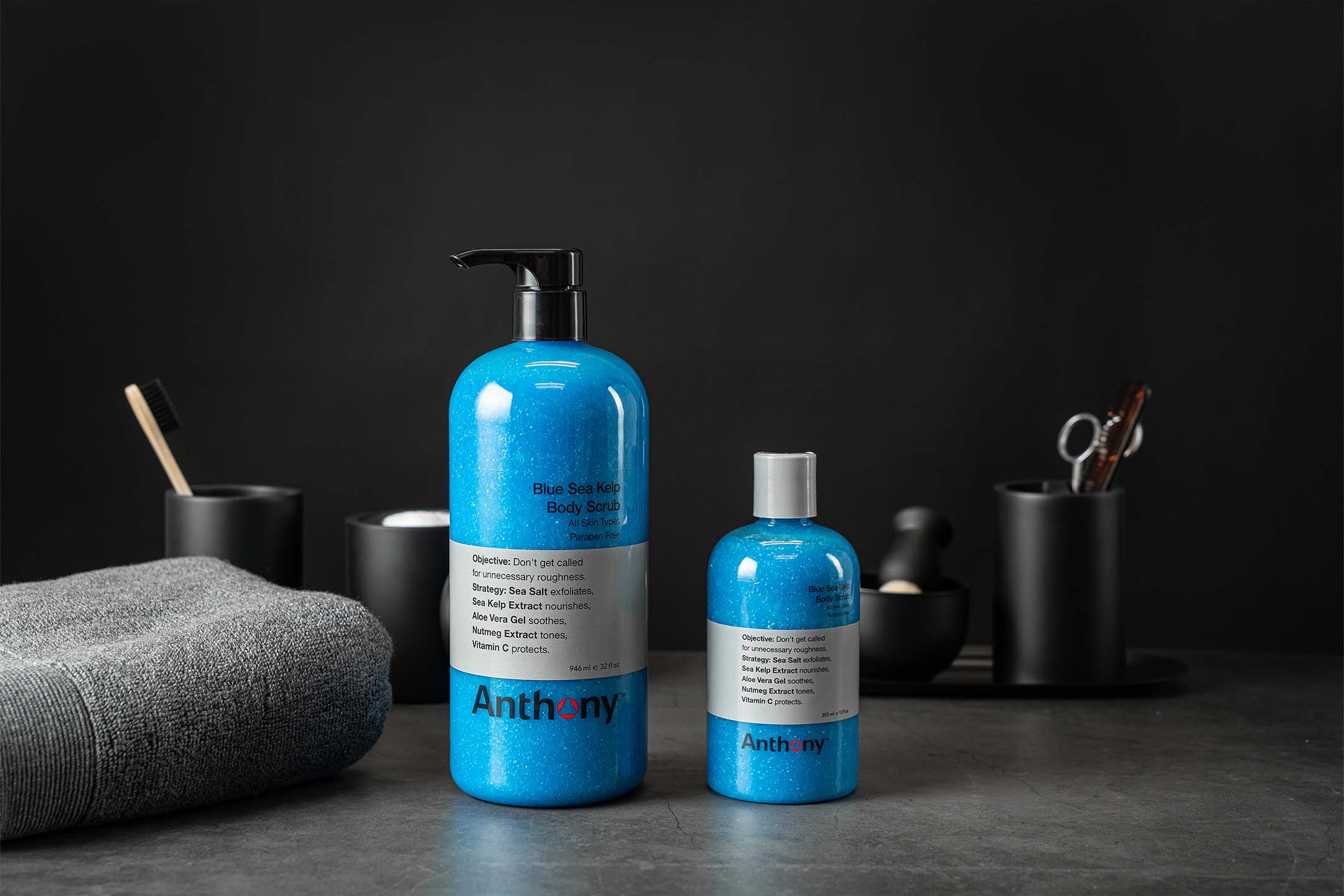 Anthony Blue Sea Kelp Body Scrub 12 Oz / 355 Ml - Image 3