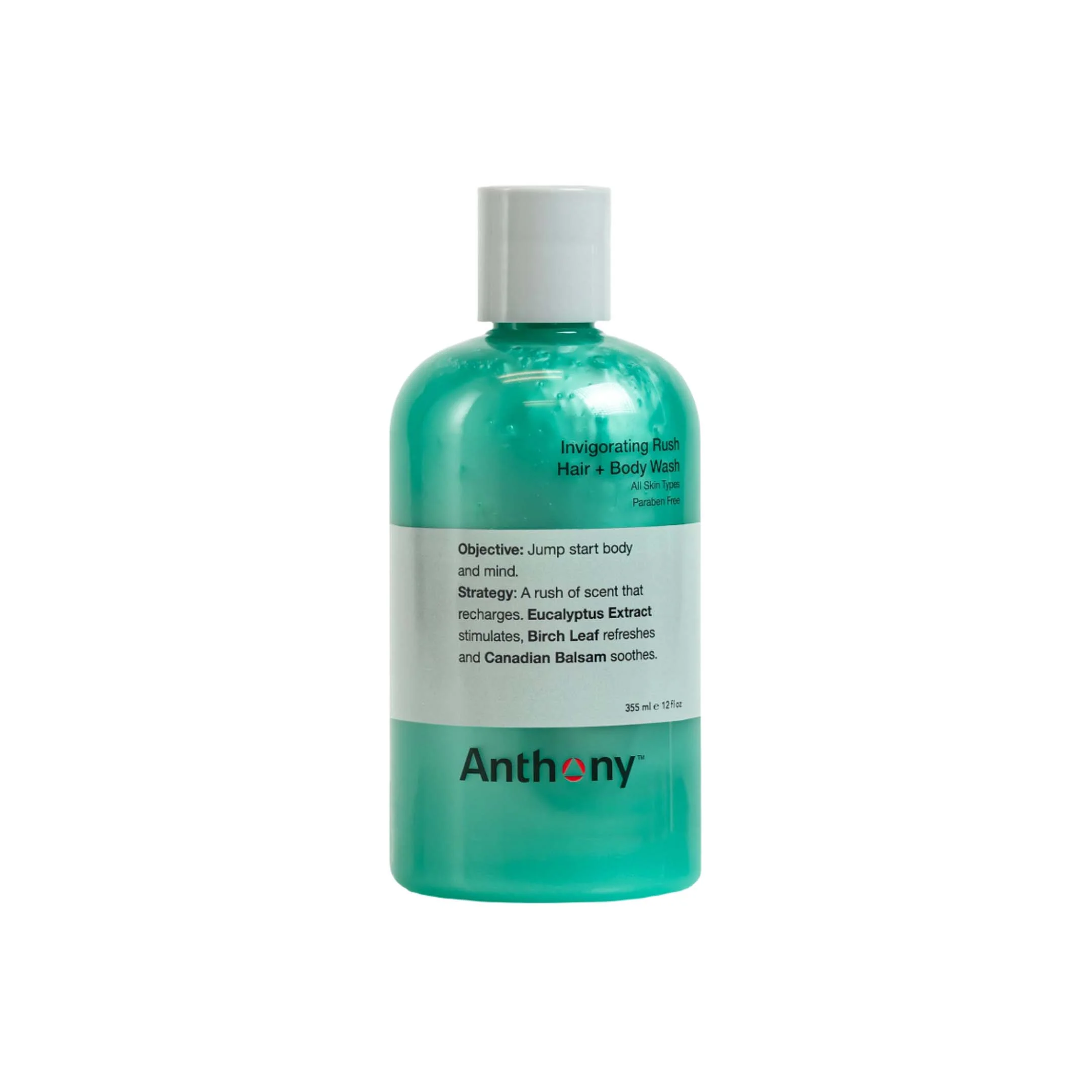Anthony Invigorating Rush Hair & Body Wash 12 Oz / 355 Ml