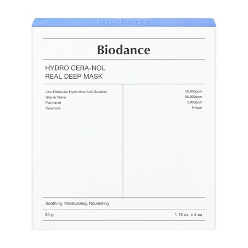Biodance Hydro Cera-nol Real Deep Mask 34g - 1 BOX / 4 PCS