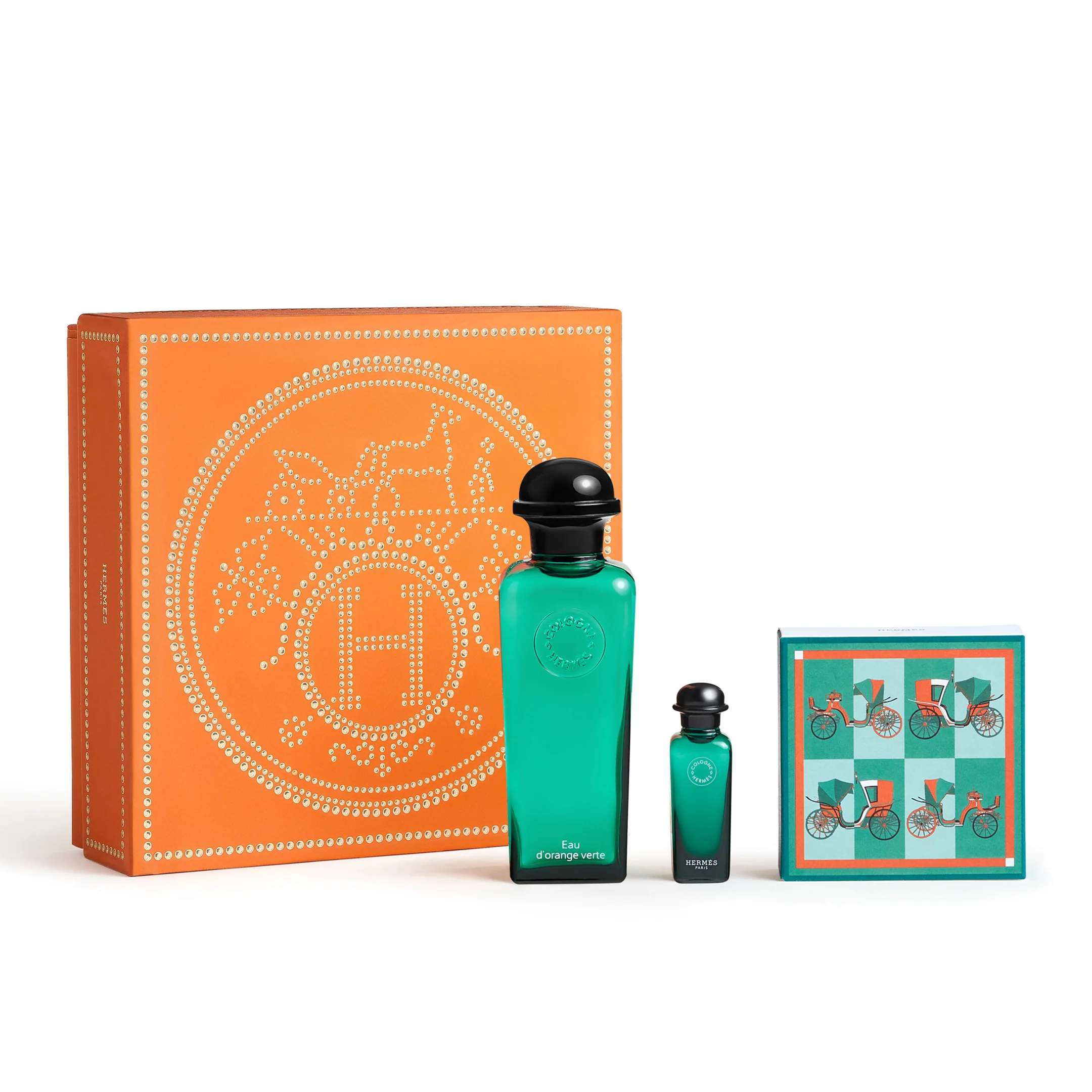 Eau d'Orange Verte gift set, Eau de Cologne, 100 ml + 7.5 ml + 50 g