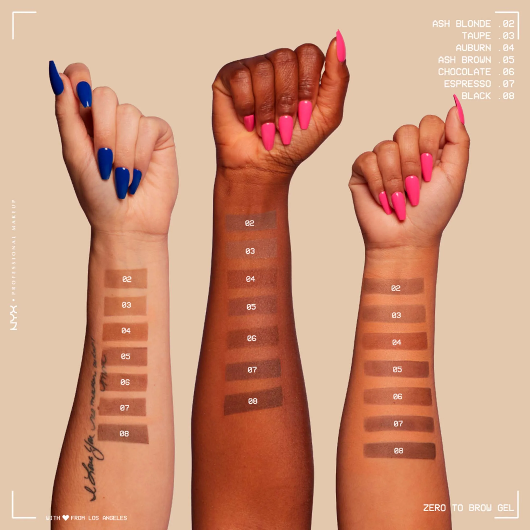 Npm Zero To Brow Gel Ash Brown - Image 7