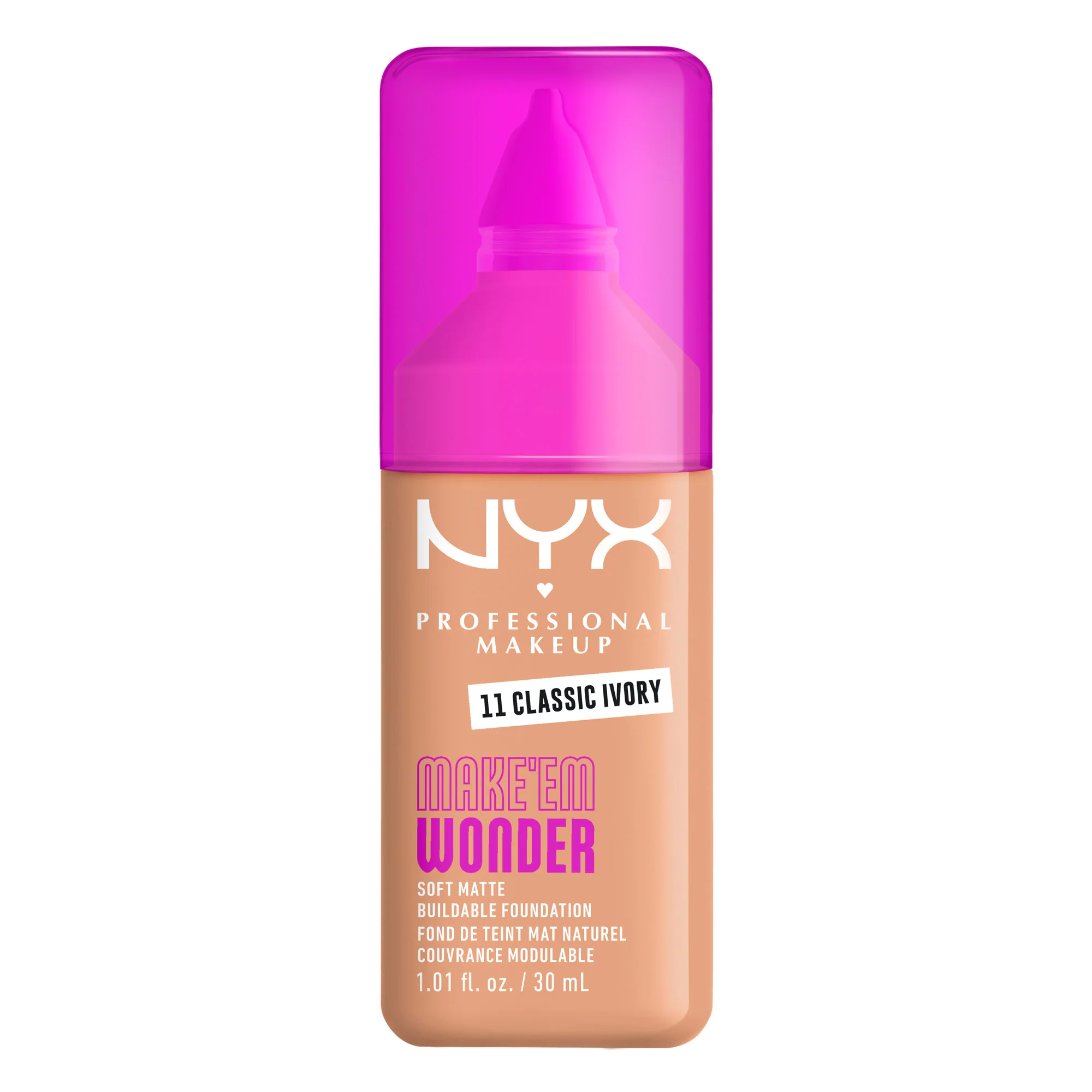 NYX MAKE'EM WONDER FOUNDATION CLASSIC IVORY