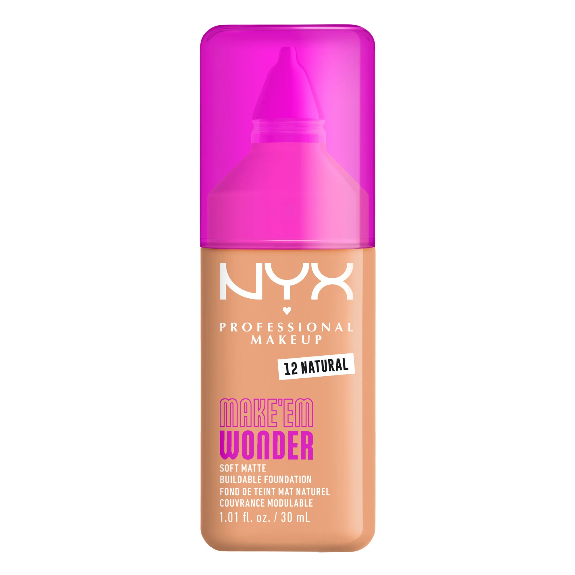 NYX MAKE'EM WONDER FOUNDATION NATURAL