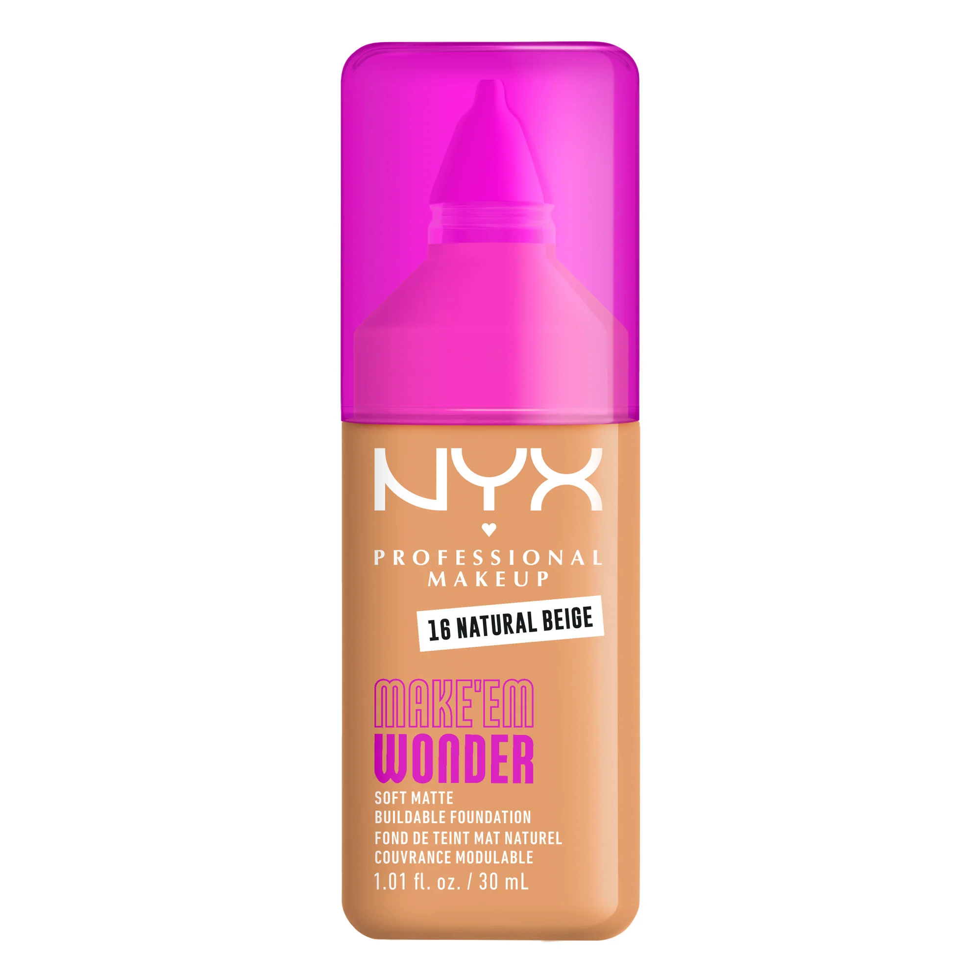 NYX MAKE'EM WONDER FOUNDATION NATURAL BEIGE