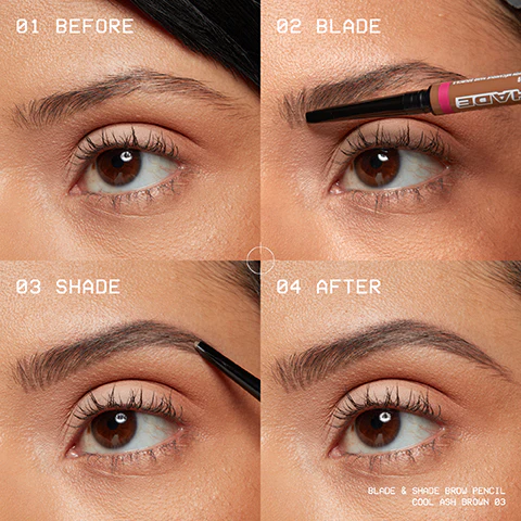 NYX Professional Makeup Blade & Shade, Dual Edged Brow Pencil, Up to 16HR wear, Smooth-glide pigment, Smudge & Transfer Resistant - Image 5