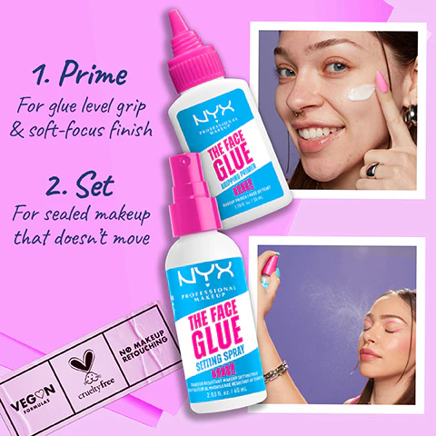 NYX Professional Makeup The Face Glue Primer, Gripping Primer, With POLYGLUTAMIC ACID for Hydration & MAPLE SYRUP for Grip, Up to 24 hour Hydration & Makeup Wear - Image 5