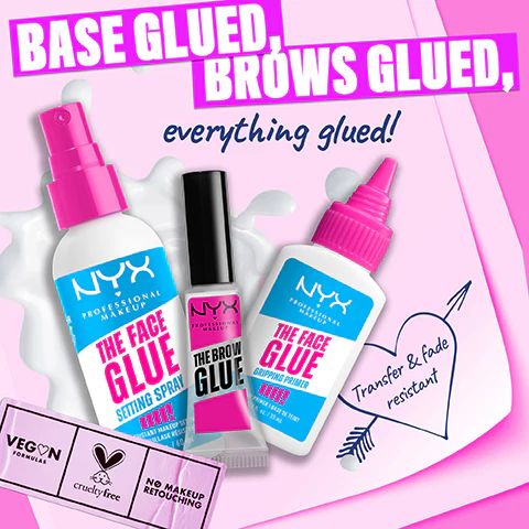 NYX Professional Makeup The Face Glue Primer, Gripping Primer, With POLYGLUTAMIC ACID for Hydration & MAPLE SYRUP for Grip, Up to 24 hour Hydration & Makeup Wear - Image 8