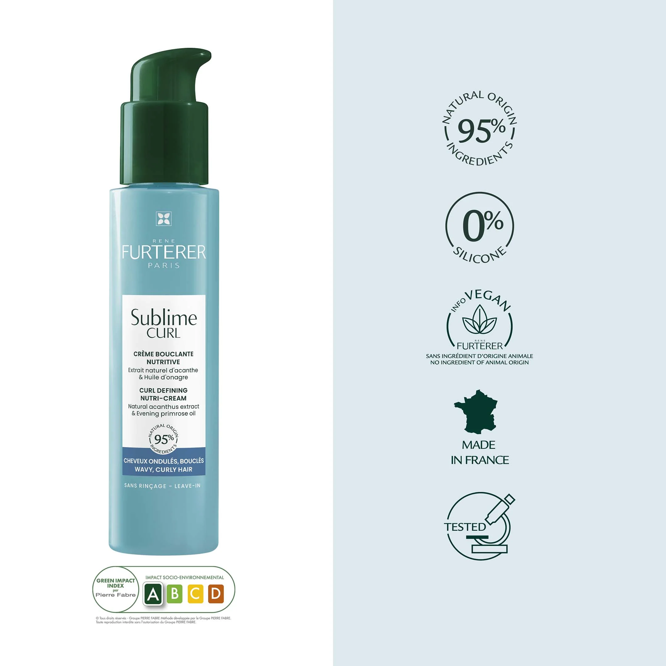 René Furterer Cream For Curly Hair - Curl Defining Nutri-Cream -  Sublime Curl 100Ml - Image 4