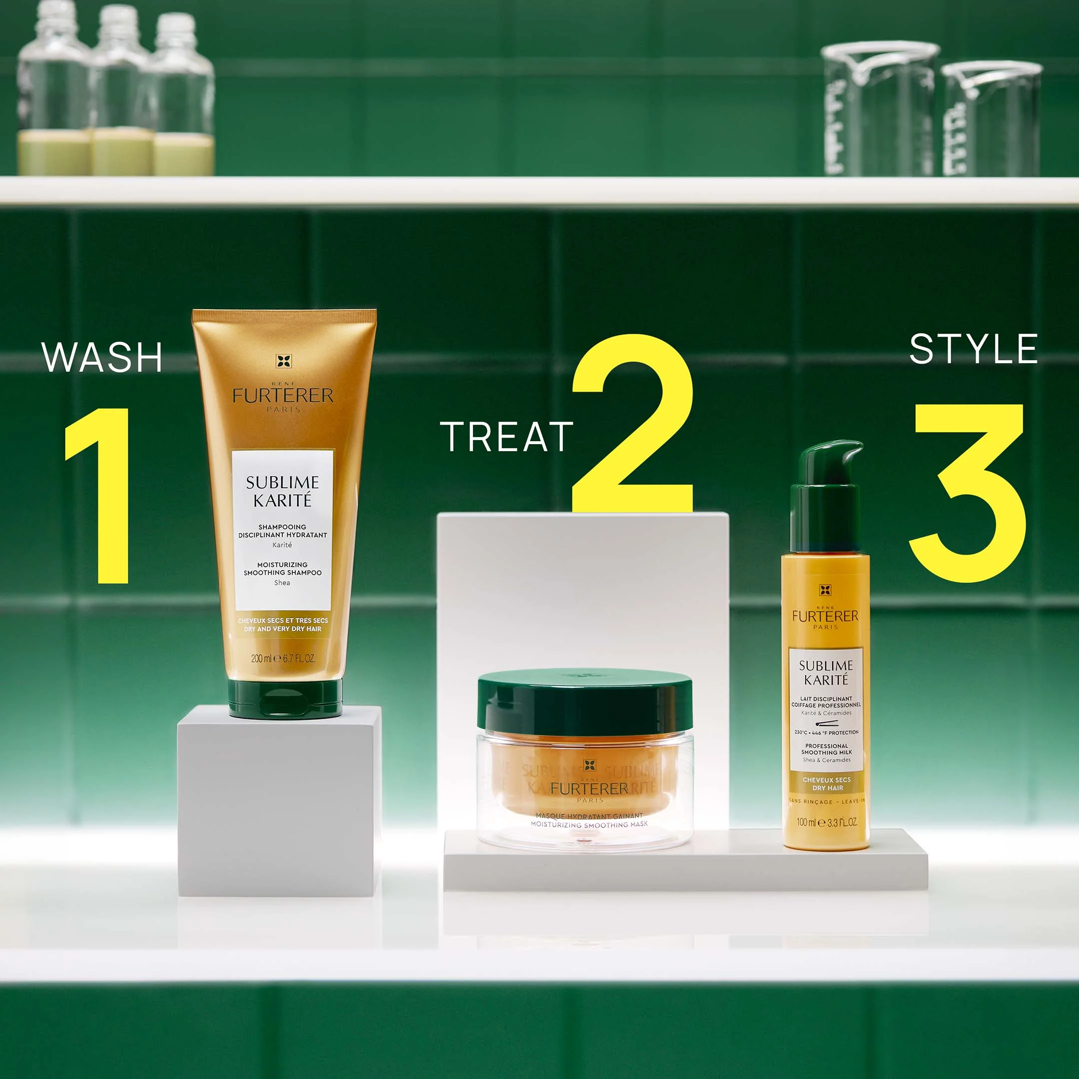 René Furterer Moisturizing Smoothing Mask With Shea - Sublime Karité 100Ml - Image 13