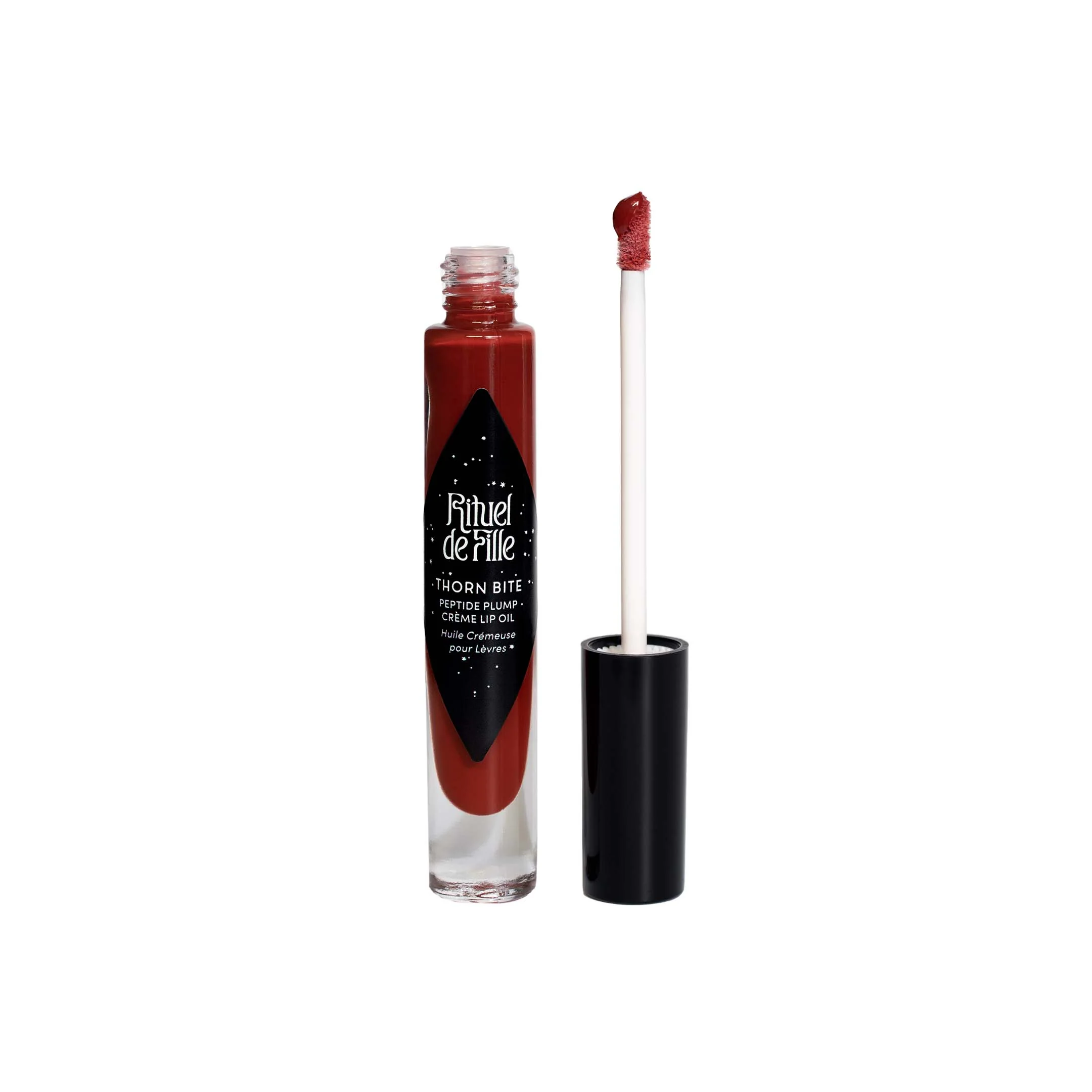 Thorn Bite Peptide Plump Crðme Lip Oil: Rose Bite