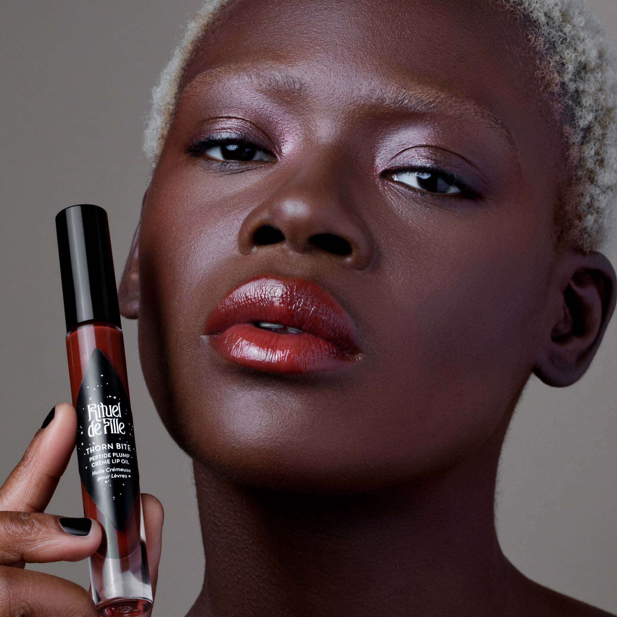 Thorn Bite Peptide Plump Crðme Lip Oil: Rose Bite - Image 6
