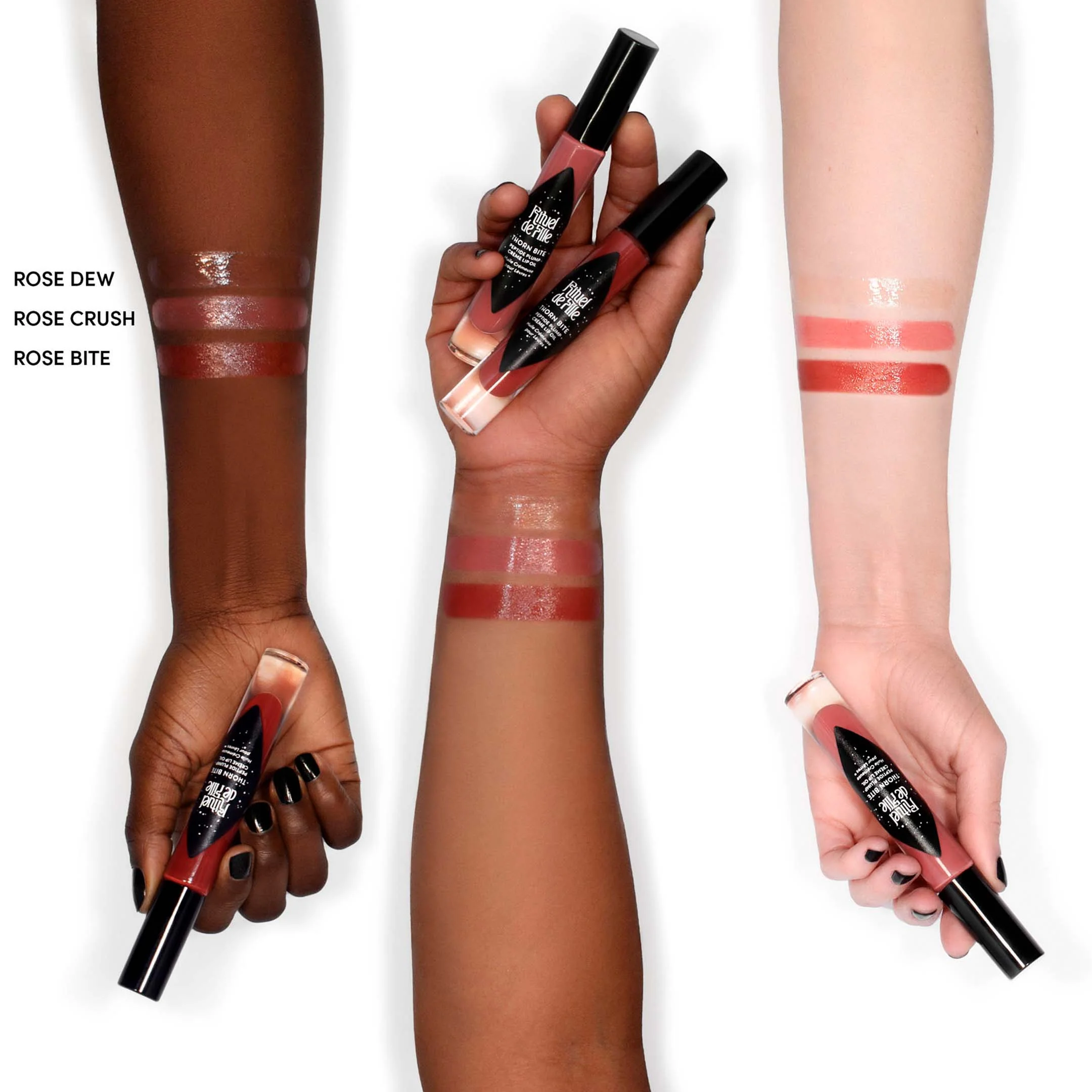 Thorn Bite Peptide Plump Crðme Lip Oil: Rose Bite - Image 7